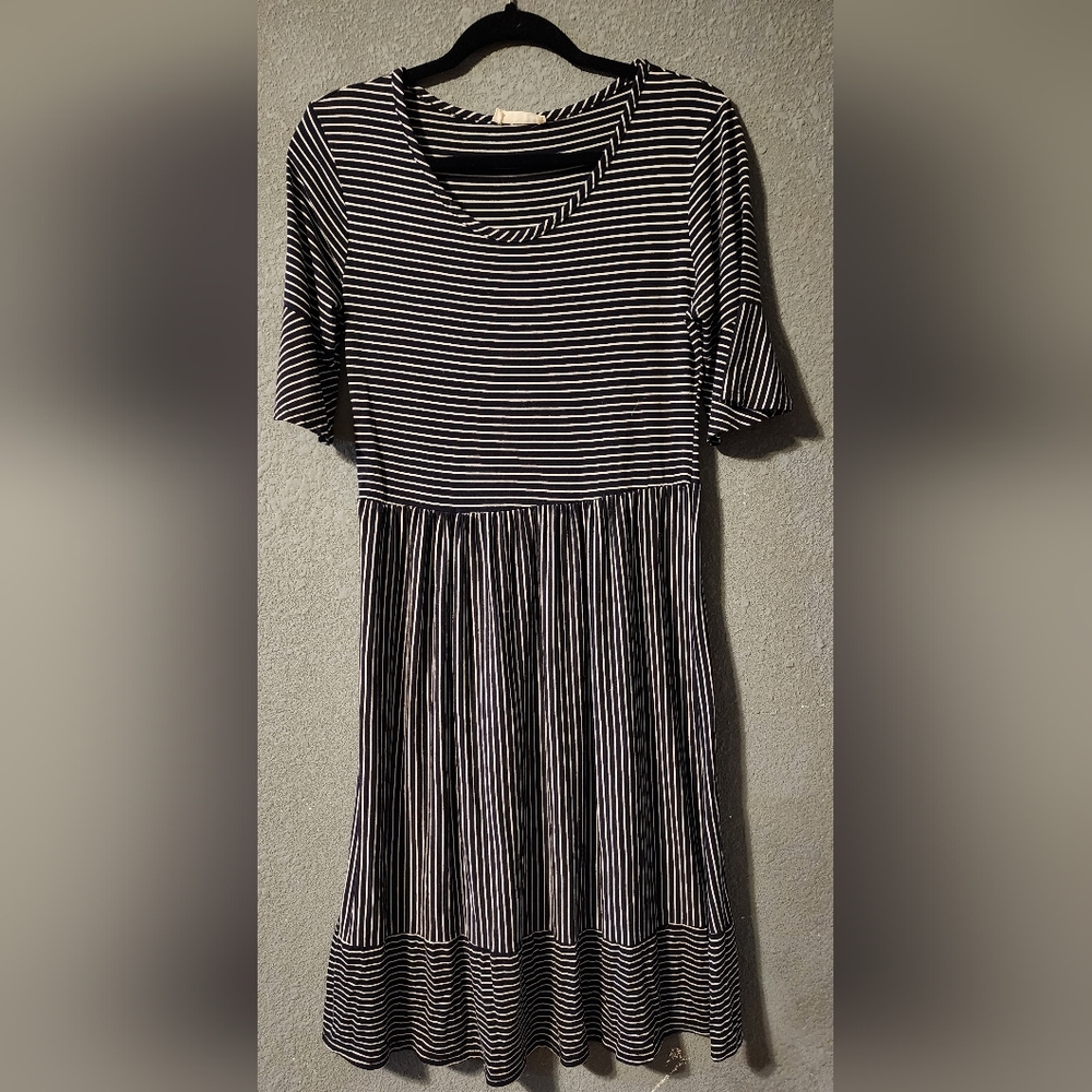 Black and White stripped dress